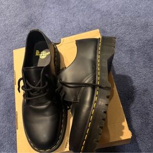 Dr. Martens Black Leather Lace-Up Shoes